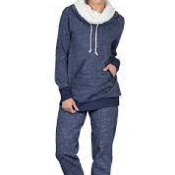 Pajamagram Solstice Shearling Rollneck Pajama Sweatshirt  M - Picture 9 of 9